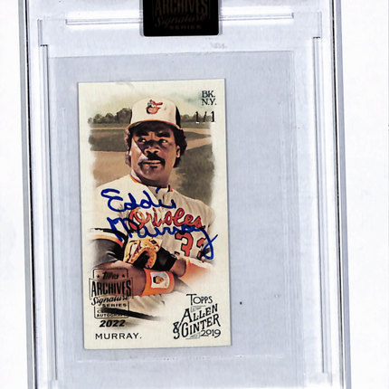 2022 Topps Archives Signature Series Eddie Murray #368 1/1 Auto