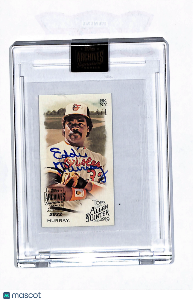 2022 Topps Archives Signature Series Eddie Murray #368 1/1 Auto