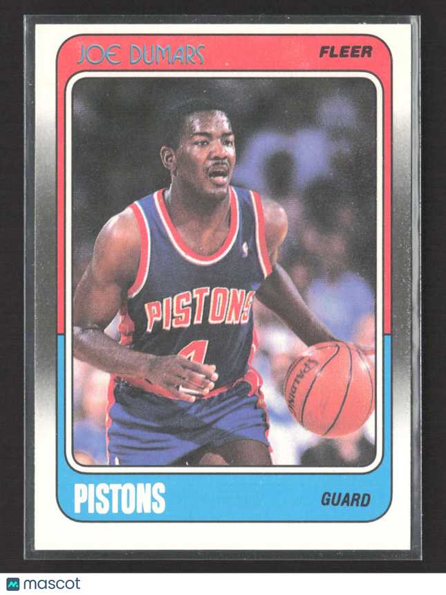 1988 Fleer Joe Dumars #40