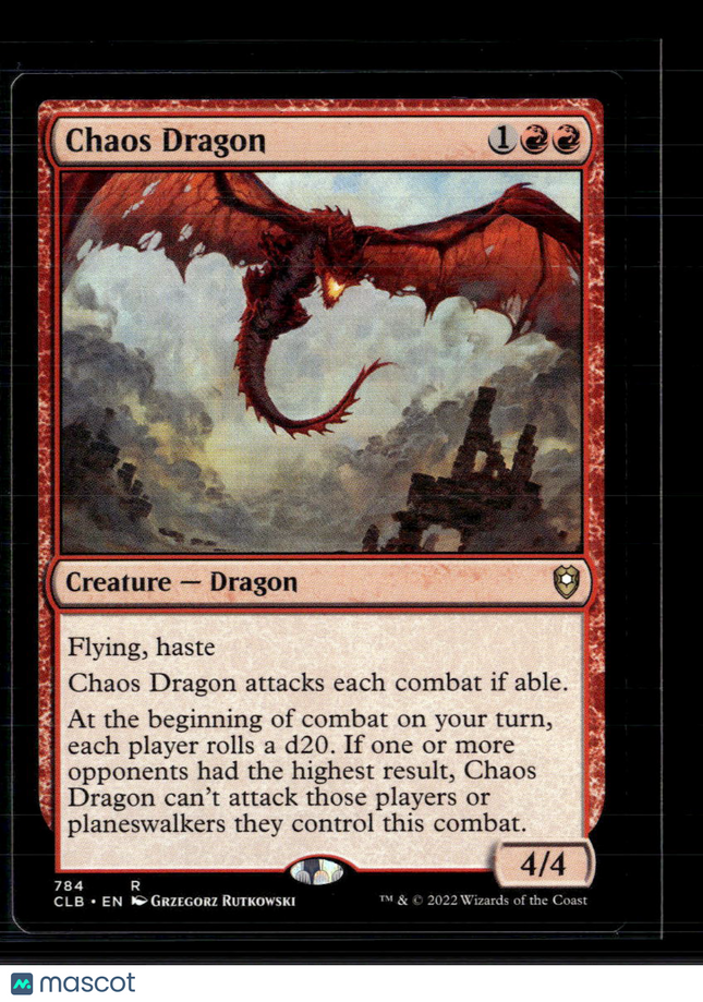 Magic: The Gathering 2022 Battle for Baldur's Gate Chaos Dragon