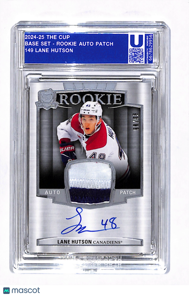 2024 Upper Deck The Cup Lane Hutson #149 Rookie Patch Auto /99