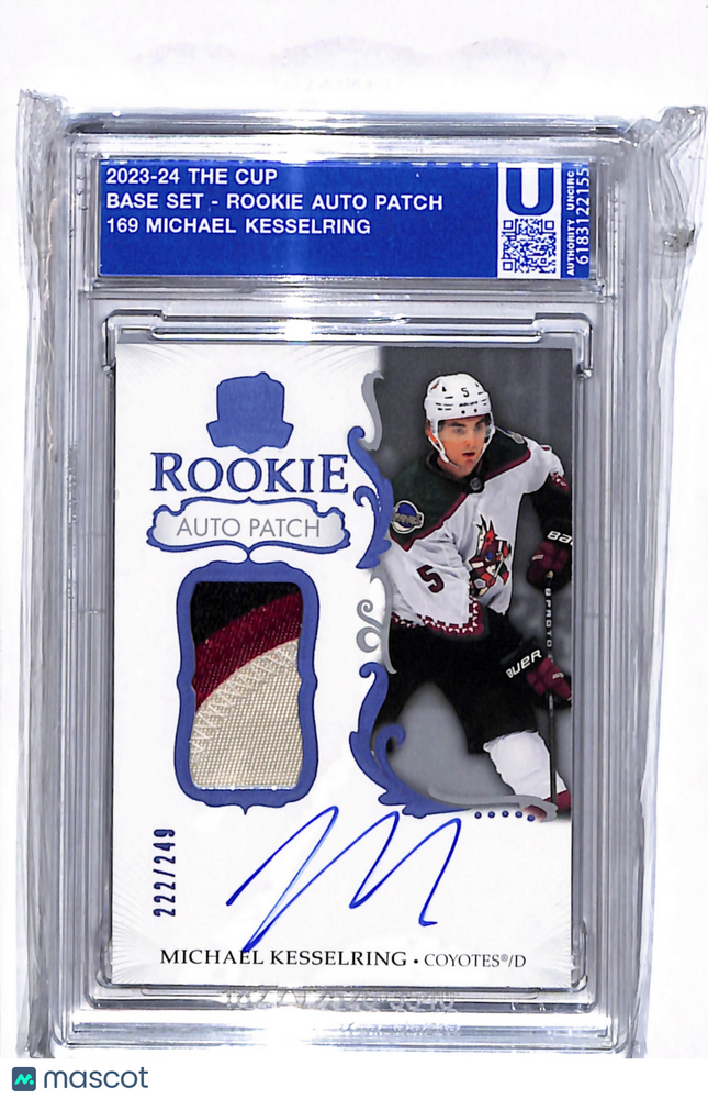 2023 Upper Deck The Cup Michael Kesselring #169 Rookie Auto Patch 222/249