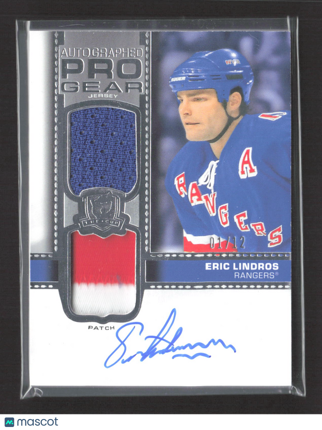 2024 UD The Cup Autographed Pro Gear Eric Lindros #AP G-EL Patch 01/12 Auto