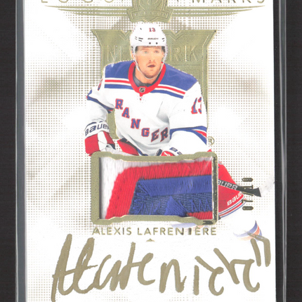 2025 UD The Cup Logo Marks Alexis Lafreniere #LM-AL Game-Used Patch Auto /10