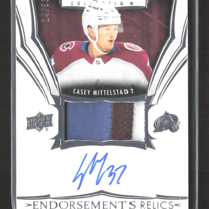 2025 UD Exquisite Casey Mittelstadt #ER-CM Endorsements Relics Patch Auto 14/50
