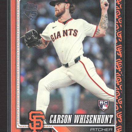 2025 Topps Series 1 Carson Whisenhunt #184 Team Border  RC