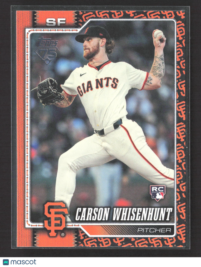 2025 Topps Series 1 Carson Whisenhunt #184 Team Border  RC