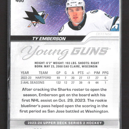 2023 Upper Deck Series 2 Young Guns Ty Emberson #460