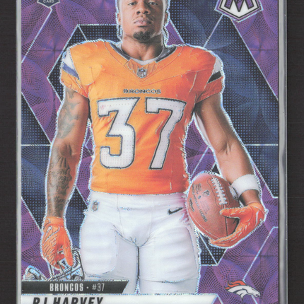 2025 Panini Mosaic RJ Harvey #284 Purple RC