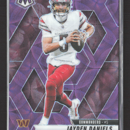 2025 Panini Mosaic Jayden Daniels #232 Purple