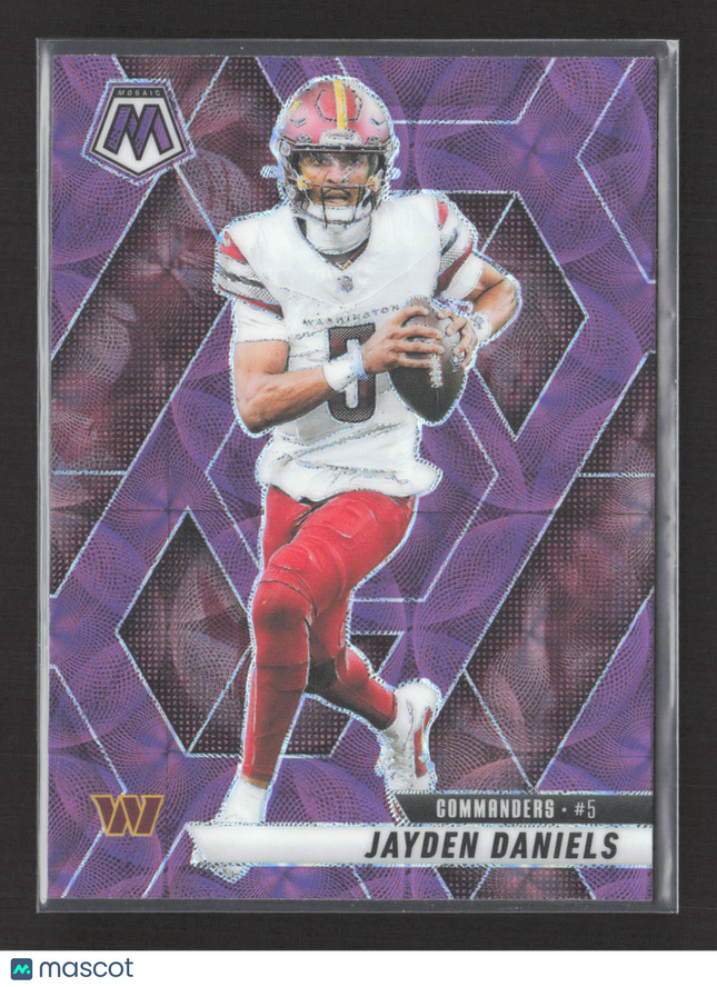 2025 Panini Mosaic Jayden Daniels #232 Purple