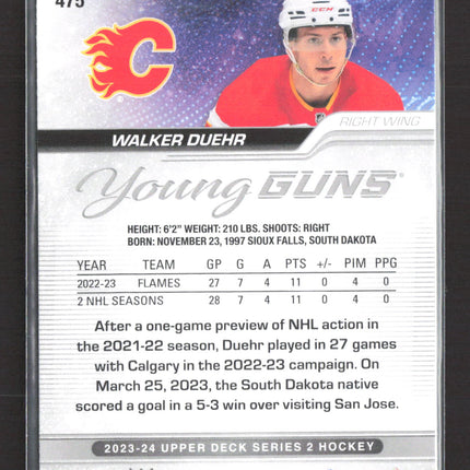 2024 Upper Deck Series 2 Young Guns Walker Duehr #475