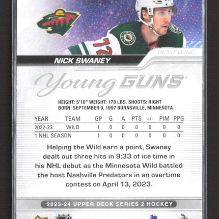 2024 Upper Deck Series 2 Young Guns Nick Swaney #458