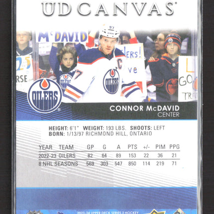 2023 Upper Deck Series 2 UD Canvas Connor McDavid #C152