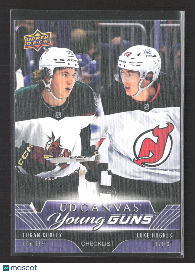 2023 UD Series 2 UD Canvas Young Guns Luke Hughes Logan Cooley #C240 Checklist