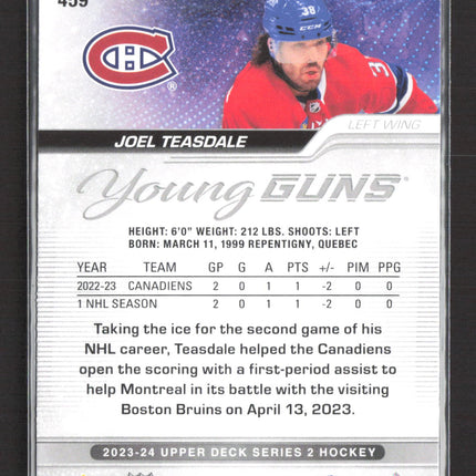 2024 Upper Deck Series 2 Young Guns Joel Teasdale #459
