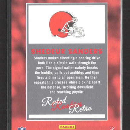 2025 Panini Donruss Rated Rookies Retro Shedeur Sanders #11