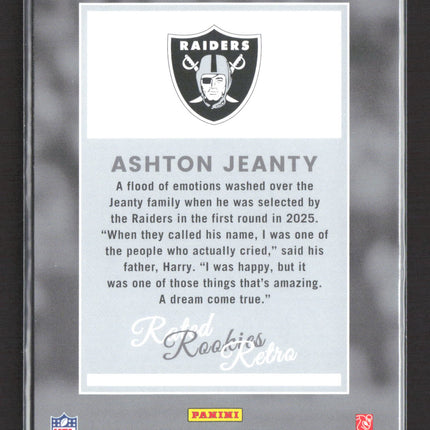 2025 Panini Donruss Rated Rookies Retro Ashton Jeanty #10