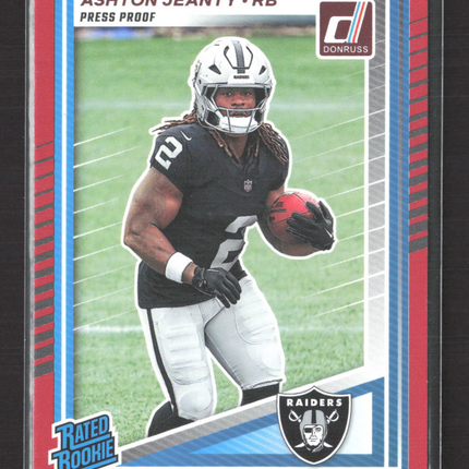 2025 Panini Donruss Football Ashton Jeanty #305 Press Proof Red