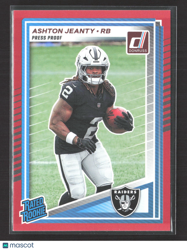 2025 Panini Donruss Football Ashton Jeanty #305 Press Proof Red