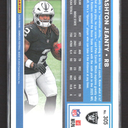 2025 Panini Donruss Football Ashton Jeanty #305 Press Proof Red