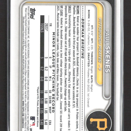 2024 Bowman Chrome Paul Skenes #BCP-125