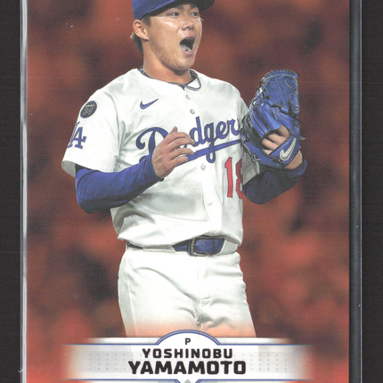 2025 Topps Stadium Club Yoshinobu Yamamoto #184 Orange