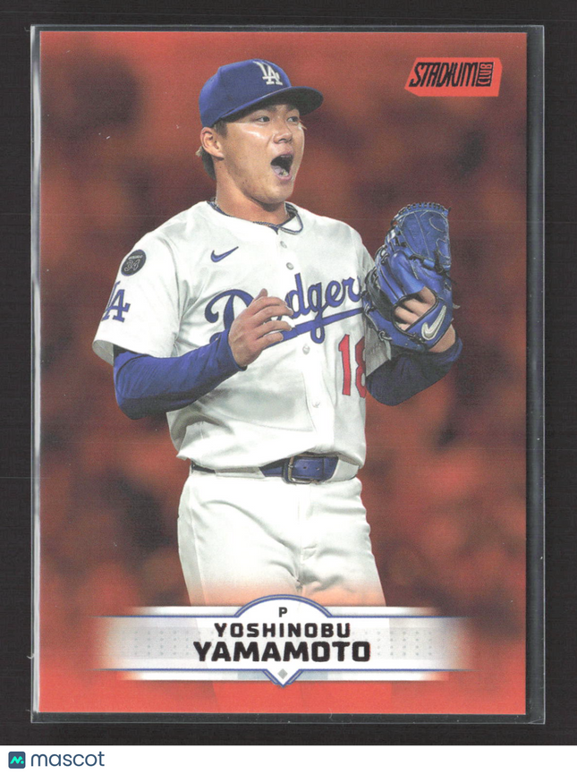 2025 Topps Stadium Club Yoshinobu Yamamoto #184 Orange