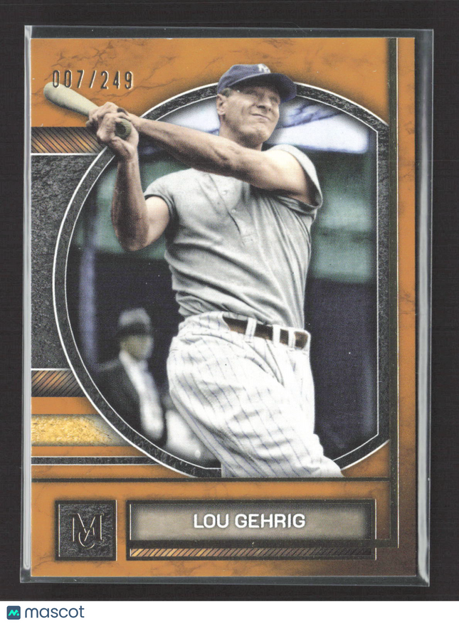 1927 Topps Museum Collection Lou Gehrig #90 Copper 007/249