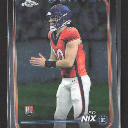 2024 Topps Chrome Bo Nix #206 RC