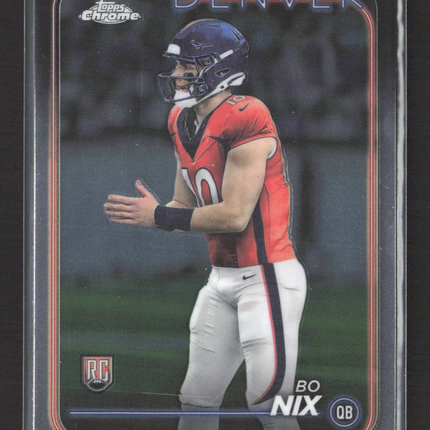 2024 Topps Chrome Bo Nix #206 RC