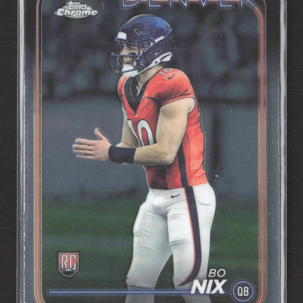 2024 Topps Chrome Bo Nix #206 RC