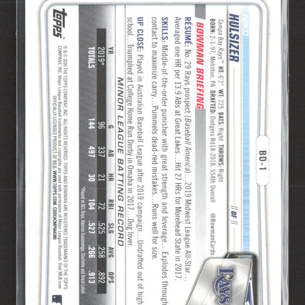 2020 Bowman Draft 1st Edition Niko Hulsizer #BD-1 Blue 113/150 1st Edition