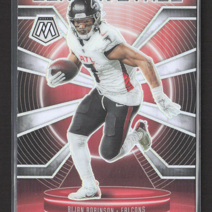 2025 Panini Mosaic Prizm Bijan Robinson #26 Center Stage