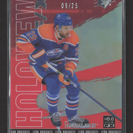 2025 Upper Deck SPx Holoview FX Leon Draisaitl #HV-15 Red 09/25
