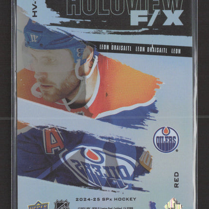 2025 Upper Deck SPx Holoview FX Leon Draisaitl #HV-15 Red 09/25