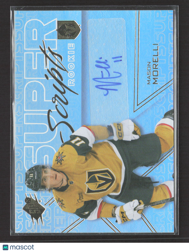 2025 Upper Deck SPx Super Scripts Mason Morelli #SSR-MM Auto
