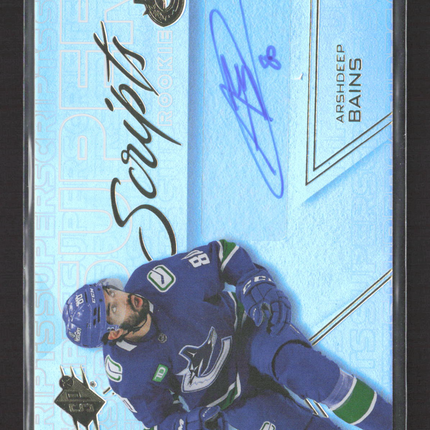 2025 Upper Deck SPx Super Scripts Rookie Arshdeep Bains #SSR-AB Auto
