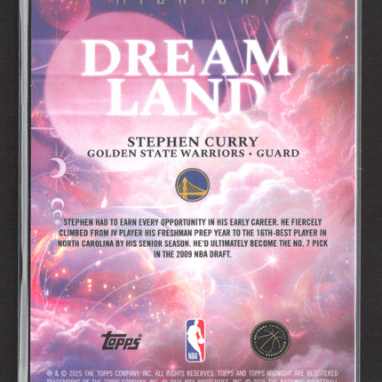2025 Topps Midnight Dream Land Stephen Curry #DL-7