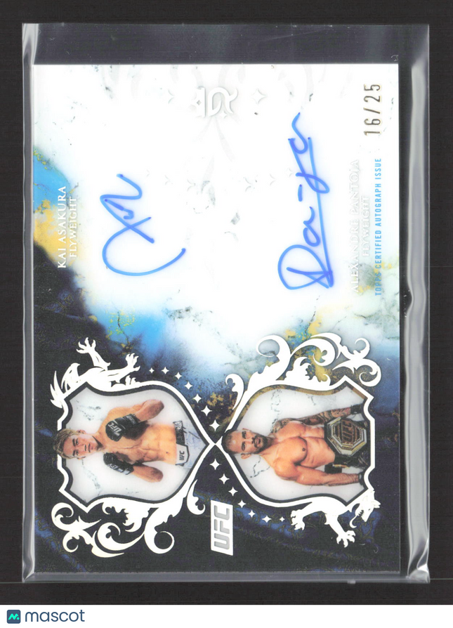 2025 Topps Royalty UFC Alexandre Pantoja Kai Asakura #DA-AP Dual Auto 16/25
