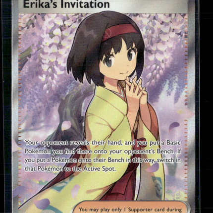 Pokemon 2023 Scarlet & Violet 151 Erika's Invitation FA #196/165