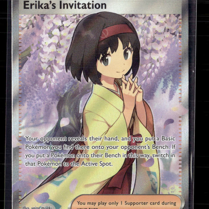 Pokemon 2023 Scarlet & Violet 151 Erika's Invitation SAR #196/165