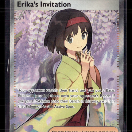 Pokemon 2023 Scarlet & Violet 151 Erika's Invitation FA #196/165