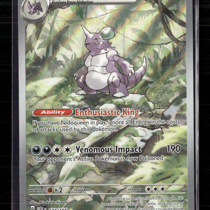 Pokemon 2023 Scarlet & Violet 151 Nidoking #174/165