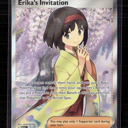 Pokemon 2023 Scarlet & Violet 151 Erika's Invitation FA #196/165