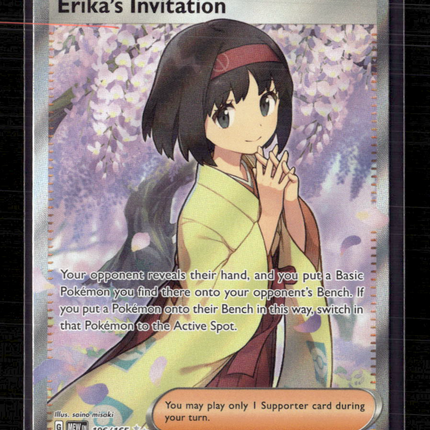 Pokemon 2023 Scarlet & Violet 151 Erika's Invitation FA SAR #196/165