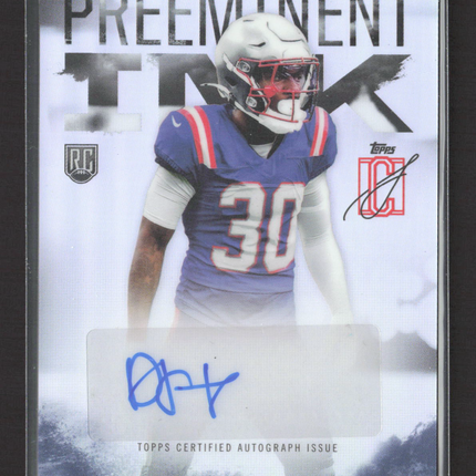 2025 Topps Signature Class Football Preeminent Ink DJ James #PI-DJJ RC Auto
