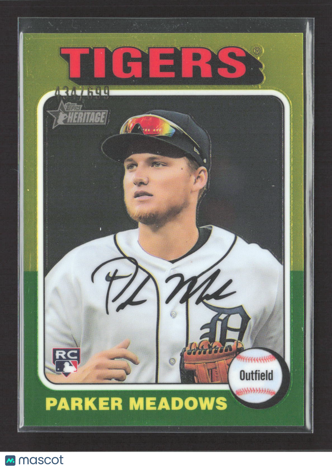 2024 Topps Heritage Parker Meadows #370 RC /699