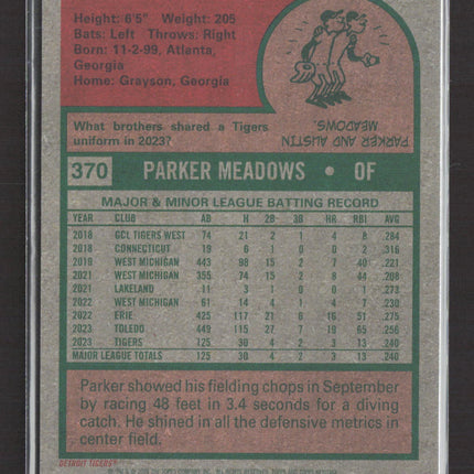 2024 Topps Heritage Parker Meadows #370 RC /699