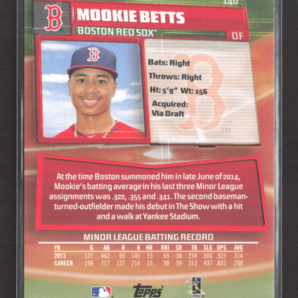 2014 Topps Stadium Club Mookie Betts #140 RC